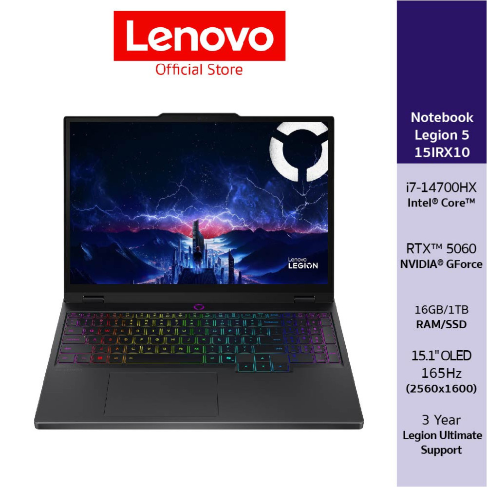 Lenovo Legion 5 15IRX10(83LY00HJTA)Notebook Gaming Intel Core i7-14700HX RTX 5060 16Gb SSD 1TB