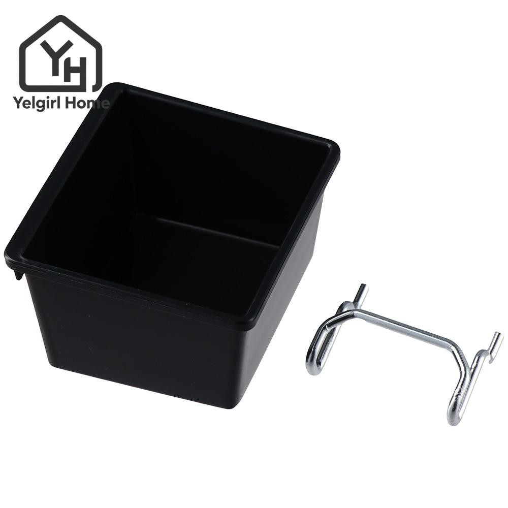 Yelgirlb 1/6 ชุดตะขอเครื่องมือจัดเก็บอุปกรณ์จัดระเบียบ Office Workshop Pegboard กล่อง