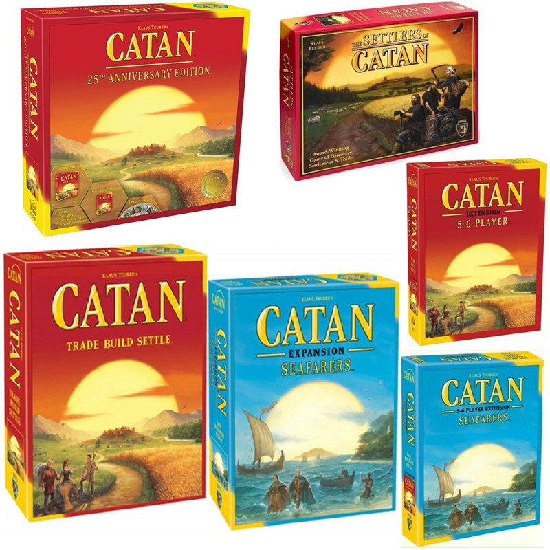 เวอร์ชันภาษาอังกฤษ 25th Anniversary Commemorative Edition Catan Island Fifth Edition Extended Board 