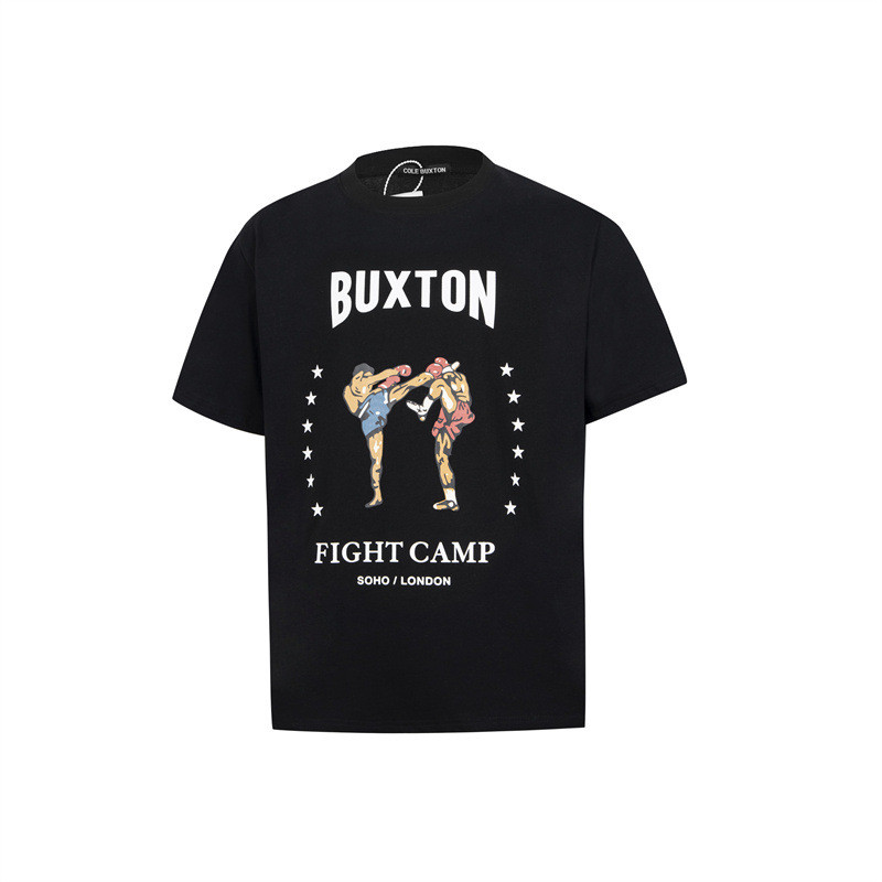 V7DT COLE BUXTON Boxer Print Simple Reversed Neck Design Loose Unisex Style T T-shirt Fashion