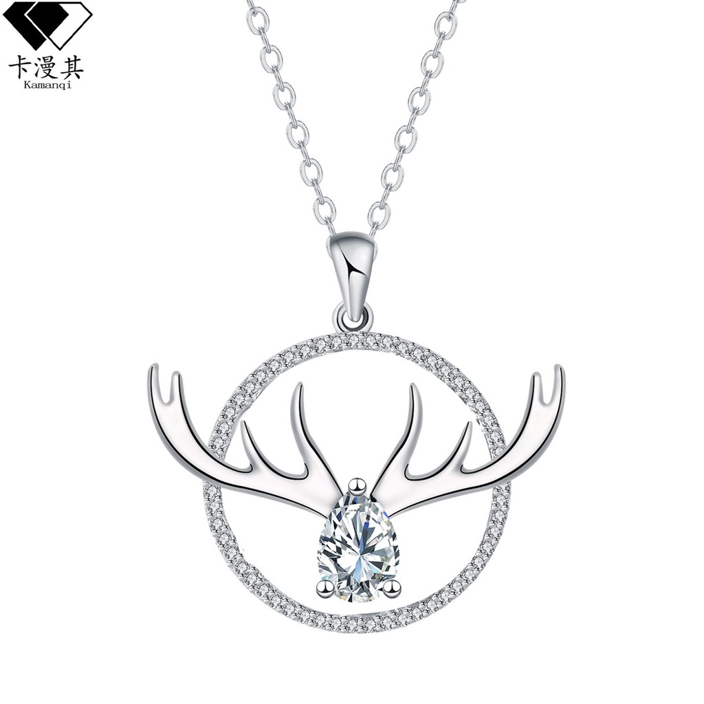 สร้อยคอกากีแบบแอนท์ลERS สำหรับสุภาพสตรี จากแบรนด์ HIGH-END