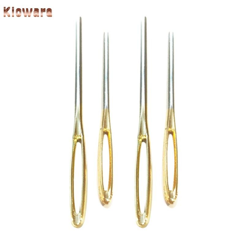 [Kloware] 4 ชิ้นเข็มเย็บผ้าตาขนาดใหญ่ Blunt เข็มเย็บปักถักร้อย Darning Tapestry เส้นด้าย