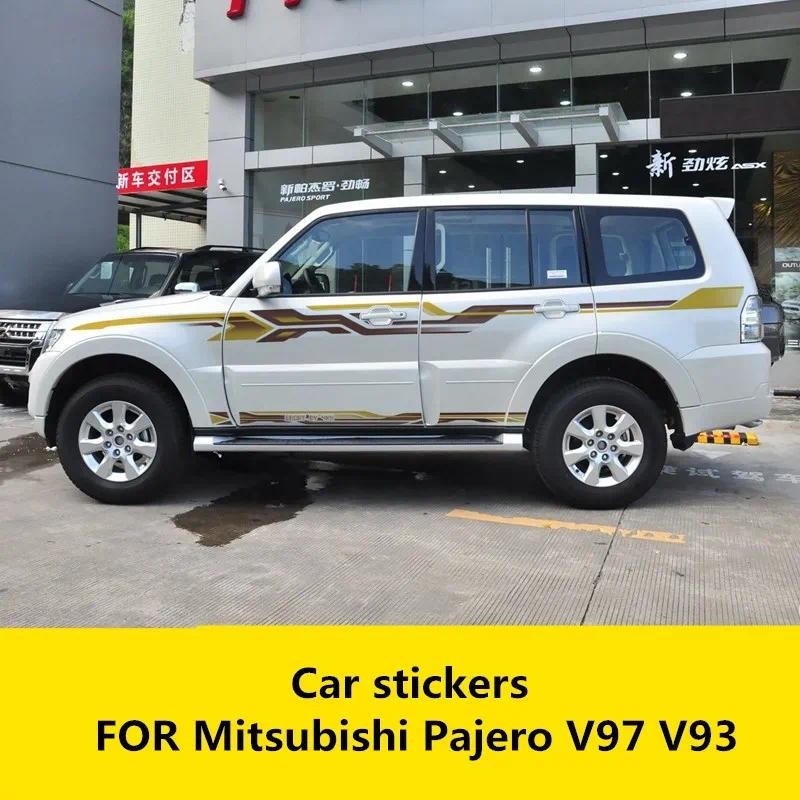 สําหรับ Mitsubishi Pajero V97 V93 รถสติกเกอร์ส่วนบุคคลที่กําหนดเองแฟชั่น decal Pajero ดัดแปลง sticke