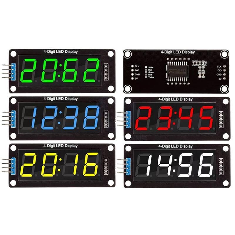 TM1637 LED 4-Digit Display Tube Module 7-segments Digital Tube (พร้อมนาฬิกา) Display