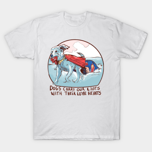 เสื้อยืด Vintage Krypto take me home T-Shirt แท้ Cotton 100% คอกลม เกาหลี น่ารัก สีขาว