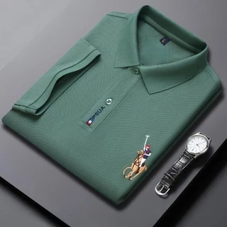 PROMAN เสื้อโปโลผู้ชายรุ่นใหม่ แขนสั้นสไตล์ลำลอง ทำจากผ้าฝ้ายแท้ ทรงหลวมใส่สบาย มีขนาดใหญ่ เหมาะใส่ในฤดูร้อน