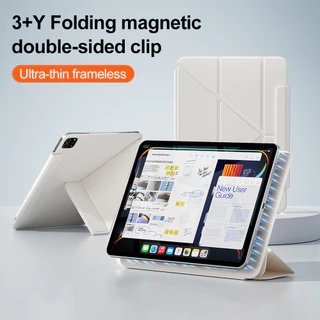เคสไอแพดแม่เหล็ก for iPad Gen10/11 A16 Pro 11 air6 air7 Air4 Air5 10.9 Y-Case แบบพับได้ ถอดได้ เคสไอแพด ป้องกันการตก
