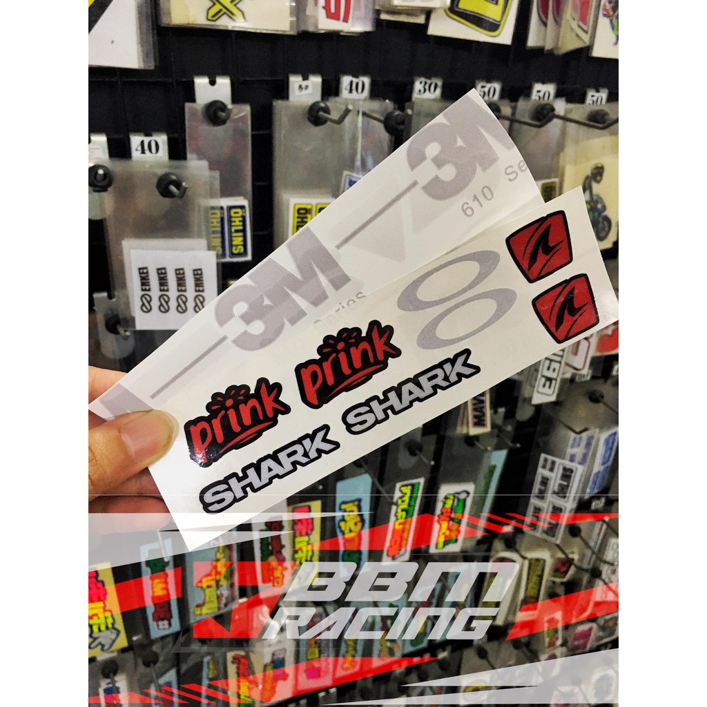 สติกเกอร์หมวกกันน็อค Shark / Sticker Shark helmet