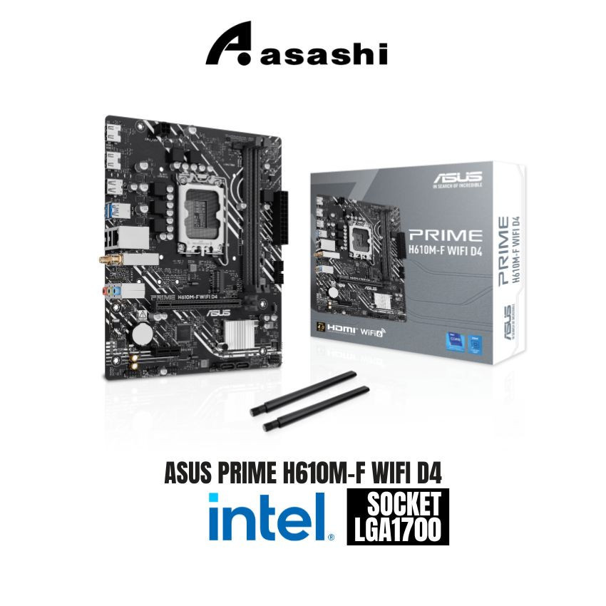 ASUS PRIME H610M-F WIFI D4 MOTHERBOARD (LGA1700)