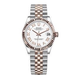 ใหม่ Rolex Womens Datejust Womens 31mm/36mm หน้าปัดสีขาวนาฬิกาอัตโนมัติ