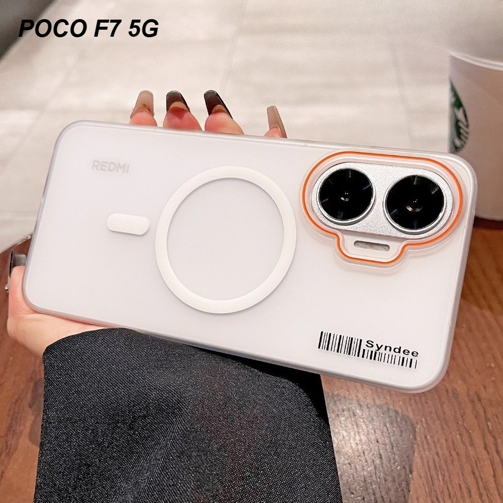 เคสโทรศัพท์แม่เหล็กโปร่งแสง XIAOMI POCO F7 F6 F5 X7 X5 M6 Pro POCO C75 C65 บางเฉียบกระจายความร้อนมีน้ําค้างแข็งฝาครอบป้องกัน Simple PC เปลือกแข็ง