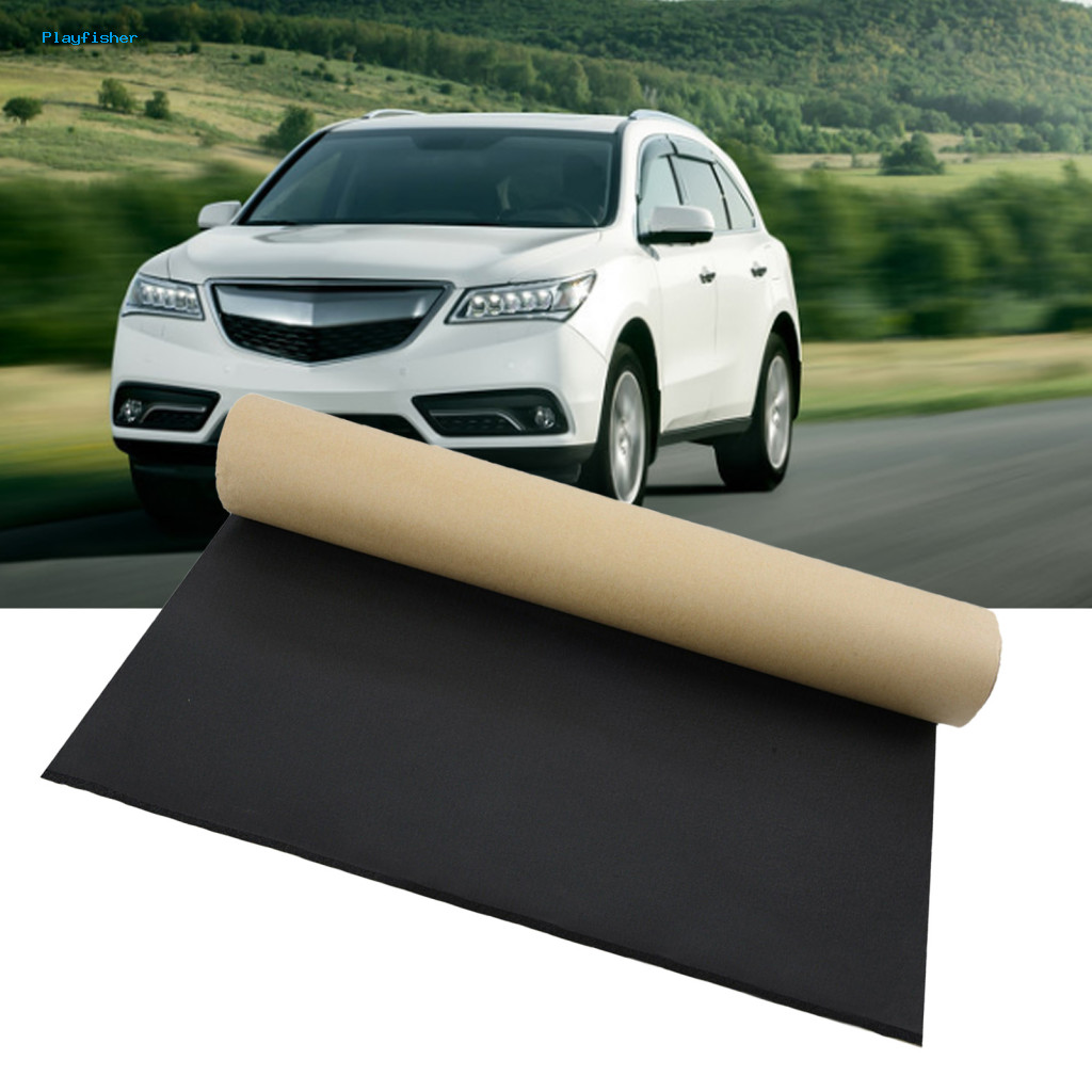 Sound Deadener Mat Non-flamable ลดเสียงรบกวนฟองน้ําความร้อน Shield Noise-proof Pad สําหรับรถยนต์