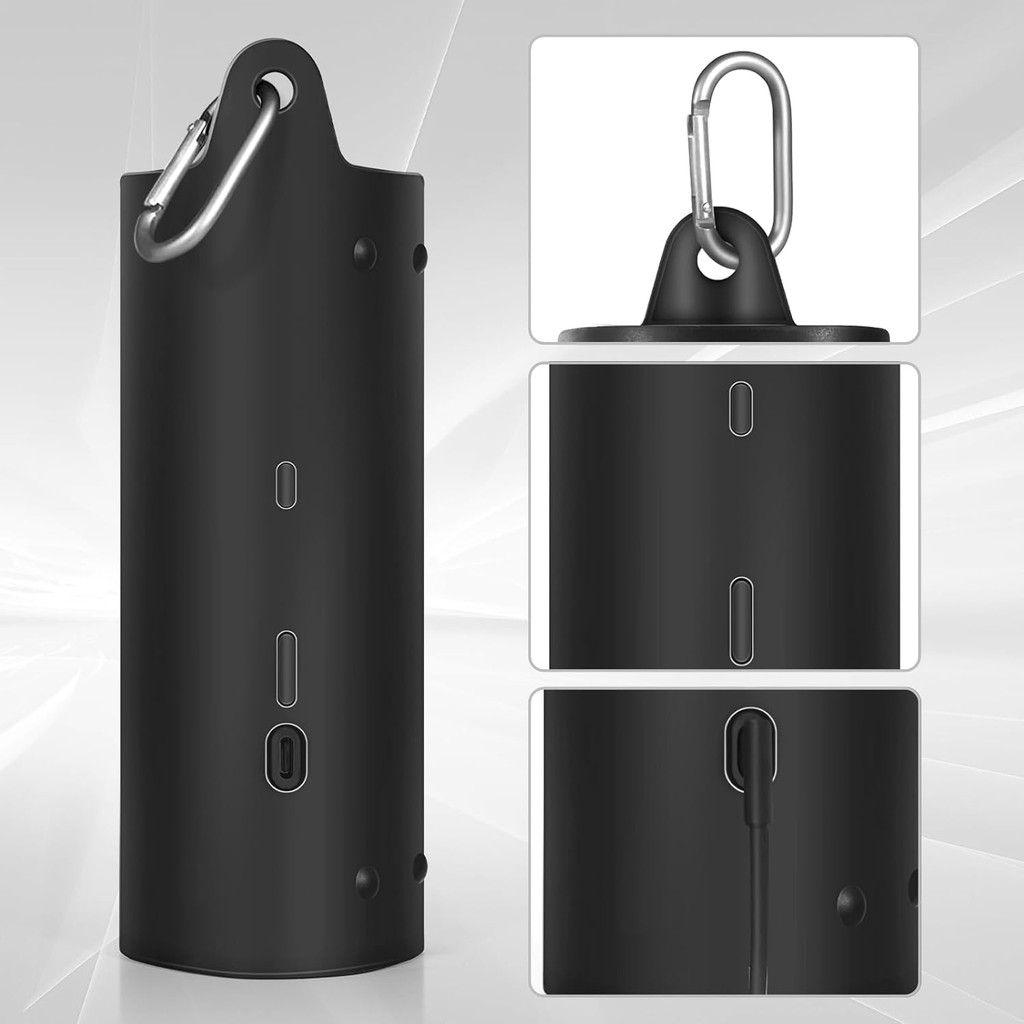 ฝาครอบป้องกันกระเป๋าถือเคสซิลิโคนเข้ากันได้กับ Sonos Roam 2 / Sonos Roam ลําโพงบลูทูธพกพาไร้สาย (สีด