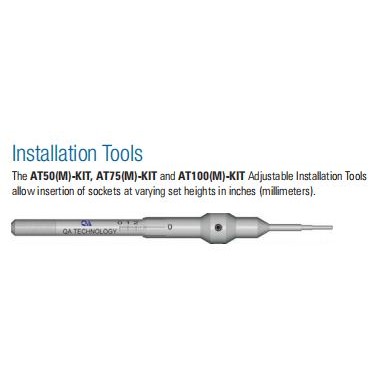 QA ชุดเครื่องมือฉีด QA TECHNOLOGY มี AT100M-KIT, AT75M-KIT, AT50M-สามประเภท