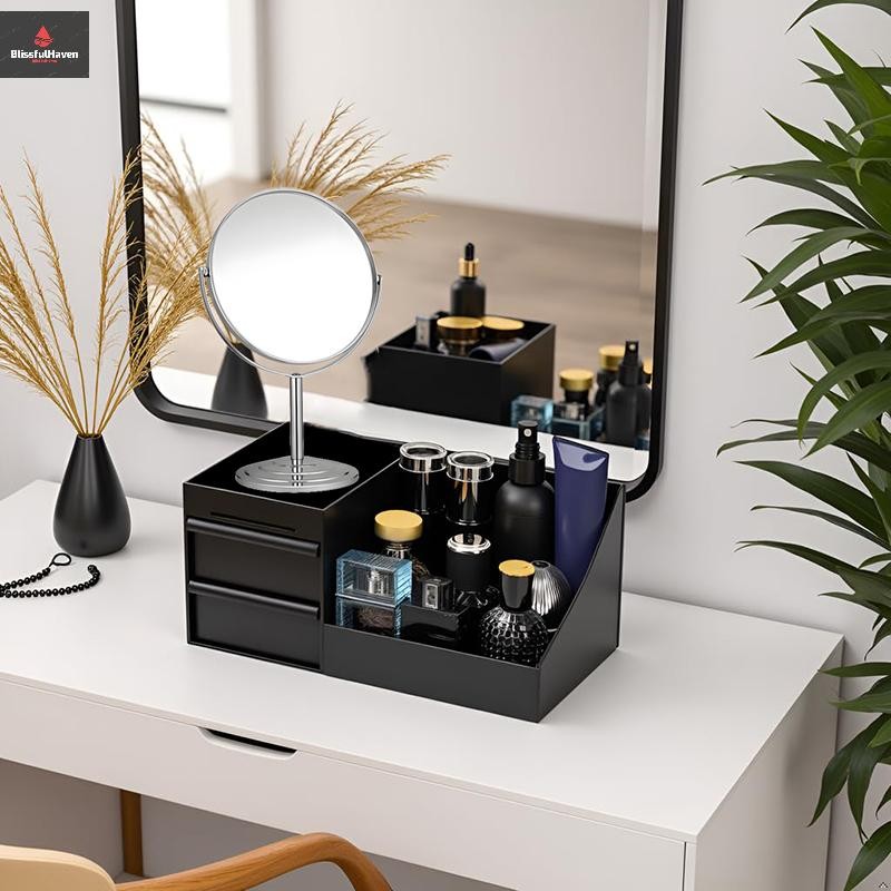 COD Cologne Organizer For Men, ที่วางโคโลญจ์สําหรับ Dresser, ที่วางน้ําหอม, ที่จัดระเบียบเคาน์เตอร์ในห้องน้ําพร้อมลิ้นชักใหม่