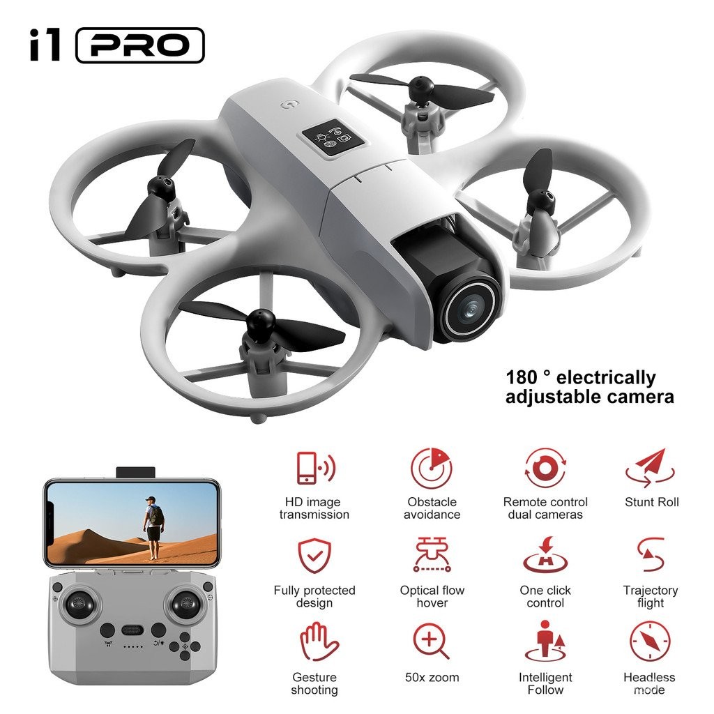 I1PRO HD ภาพถ่ายทางอากาศ Drone ของเล่นเด็กของเล่นรีโมทคอนโทรลเครื่องบิน Mini Quadcopter Drones888 D6