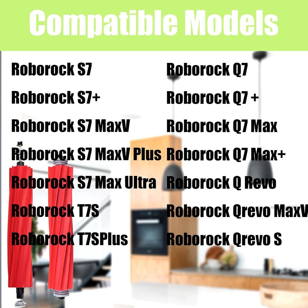 แปรงลูกกลิ้งทดแทนสําหรับ Roborock S7,S7+,S7 MaxV,S7 MaxV Plus,S7 Max Ultra T7S,T7SPlus,Q7,Q7 +,Q7 Ma