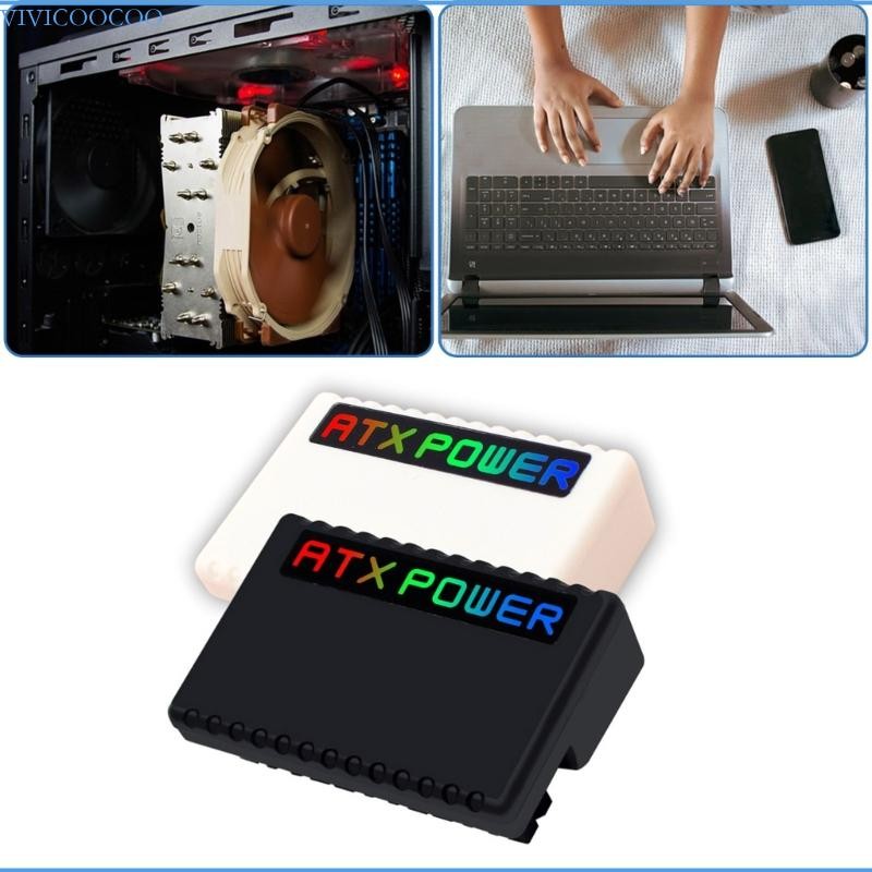 VIVI 24Pin Power Adapter 24Pin 90 องศาพร้อมไฟ ARGB 3Pin สําหรับเดสก์ท็อป PC กรณี