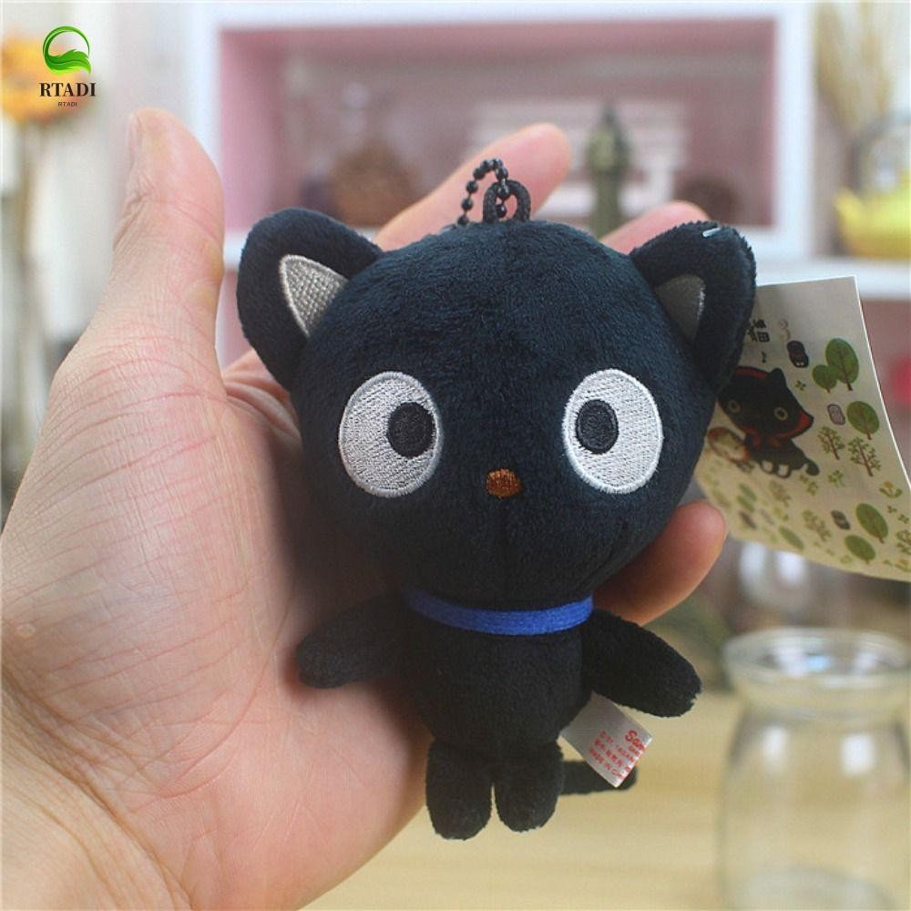 RTADI Chococat Cat พวงกุญแจตุ๊กตา, Chococat Black Cat Plush Chococat Cat กระเป๋าพวงกุญแจ, พวงกุญแจกา