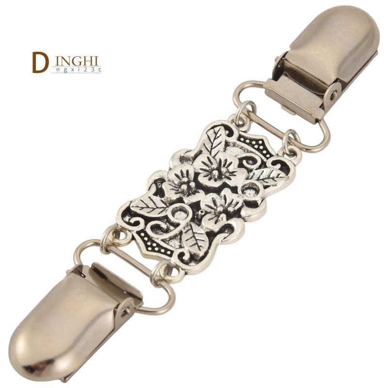 Retro Cardigan Clip Sweater Clip Women Filigree Cinch For Back Of Dresses Shawl Clip