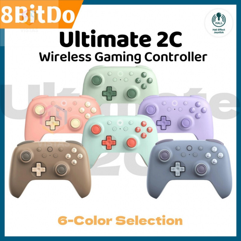 Vistas 8BitDo Ultimate 2C 2.4G Gaming Controller Gamepad สําหรับ PC Windows 10 11 Steam