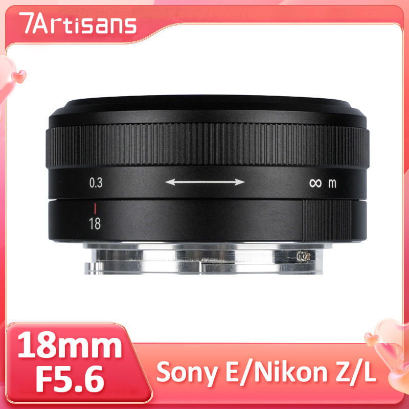 7Artisans 18mm F5.6 Full Frame มุมกว้างโฟกัส AFK เลนส์คงที่โฟกัส Sony E Nikon Z L mount