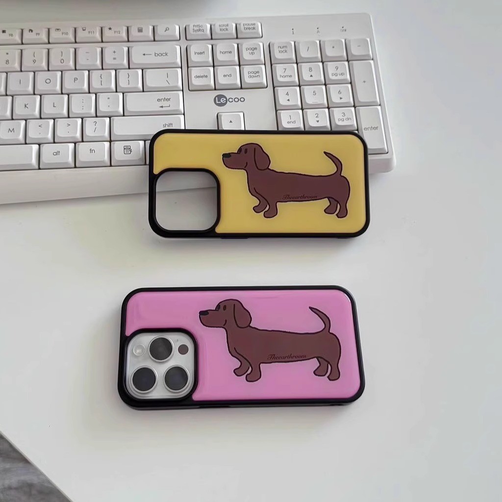 ไส้กรอกสุนัขเคสโทรศัพท์Drop-ResistantสําหรับiPhone 16 Promax 15 Promax 11 12 13 14plus 15plus 16e 16plus 15pro