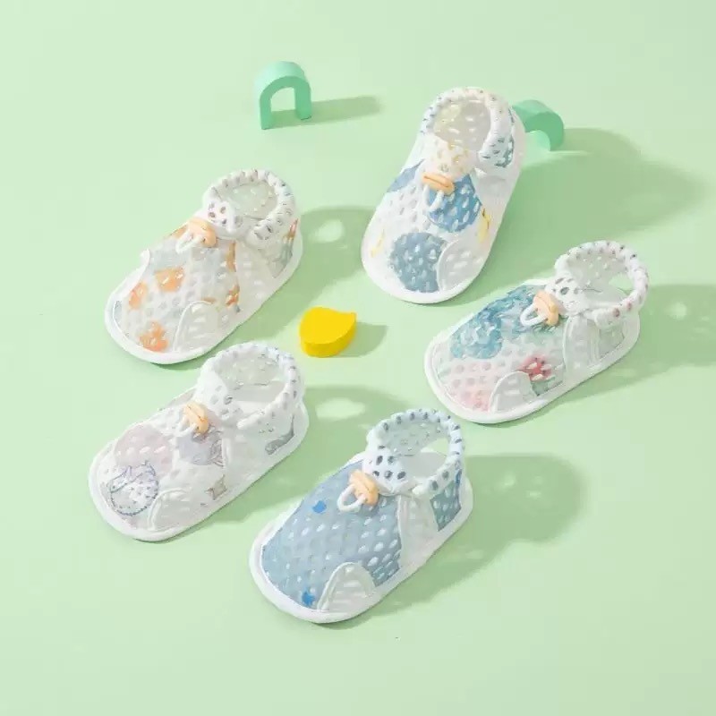 รองเท้าเด็กเล็ก หัดเดิน ผ้าตาข่าย ระบายอากาศ น้ำหนักเบา กันลื่น Toddler Sandals