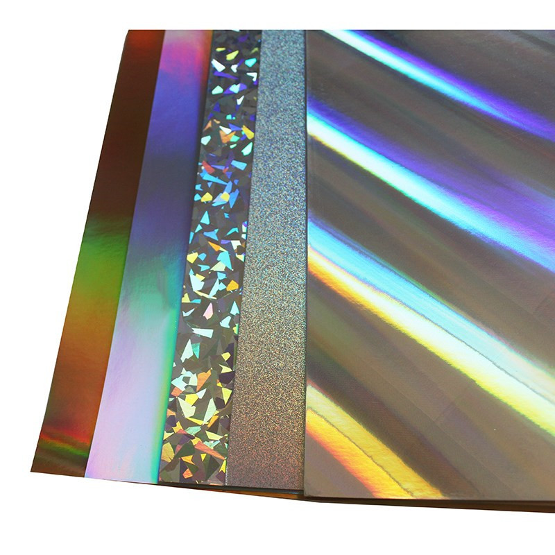 125g เปิดด้านเดียว 250gA4 กระดาษแข็งเลเซอร์ธรรมดา Fragments คอลัมน์แนวทแยง Rice Dot Mirror Paper กล่