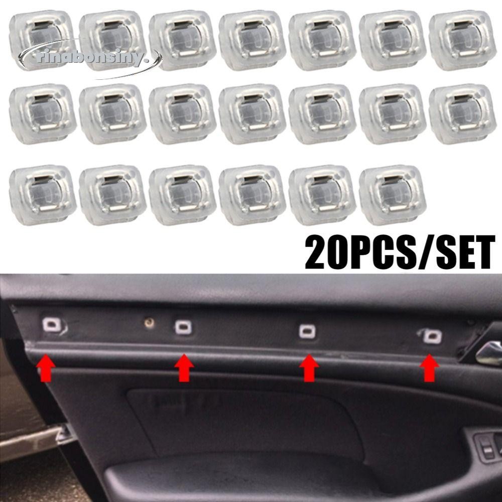RINABONSINY 40 ชิ้นภายในคงที่หัวเข็มขัด,พลาสติกเปลี่ยนรถประตู Snap, Retainers Grommets Dashboard Fas
