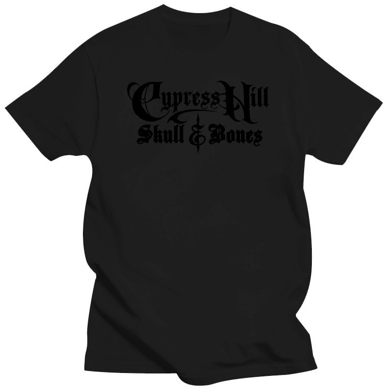 เสื้อยืดผู้ชาย สีดำ ลายโลโก้ Cypress Hill