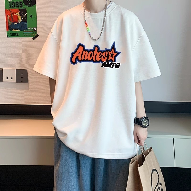 Long Cotton DX0033320Xinjiang Hebei COD32] ผ้าฝ้ายแกรม ผ้าฝ้ายเส้นด้ายคู่ สีดําสีขาว S-3XLnew232025P