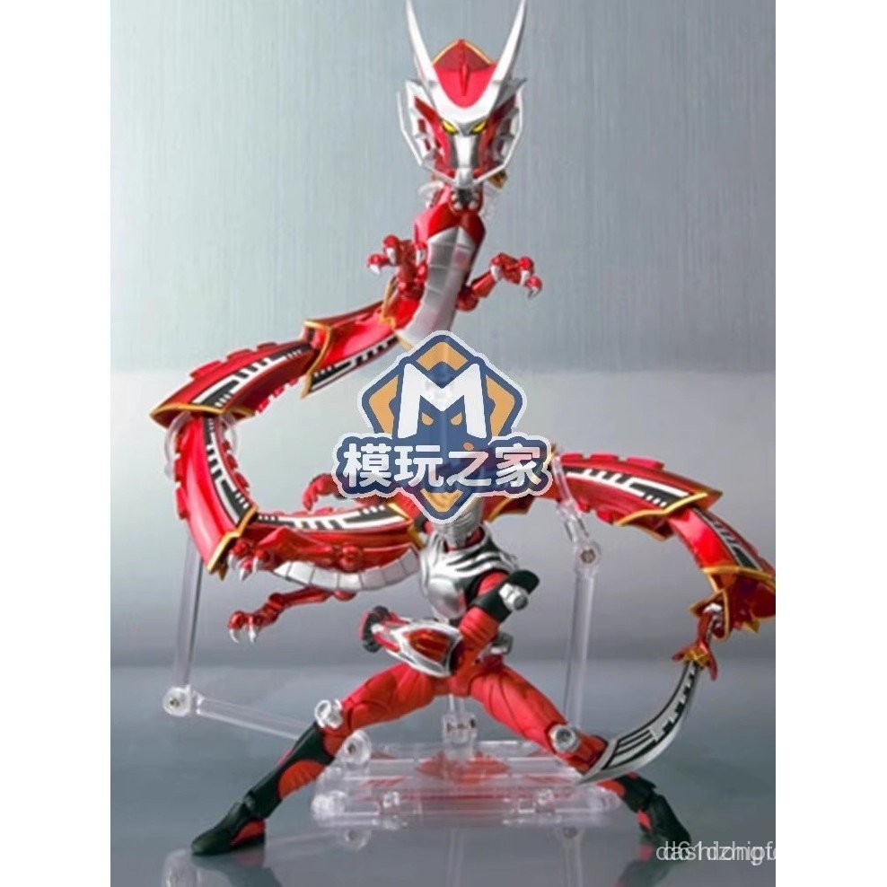 SHF แกะสลักกระดูกจริง Kamen Rider Ryuki Ryuki Wushuanglong สัญญา Beast อัญเชิญ Beast ตุ๊กตาโมเดลของเ