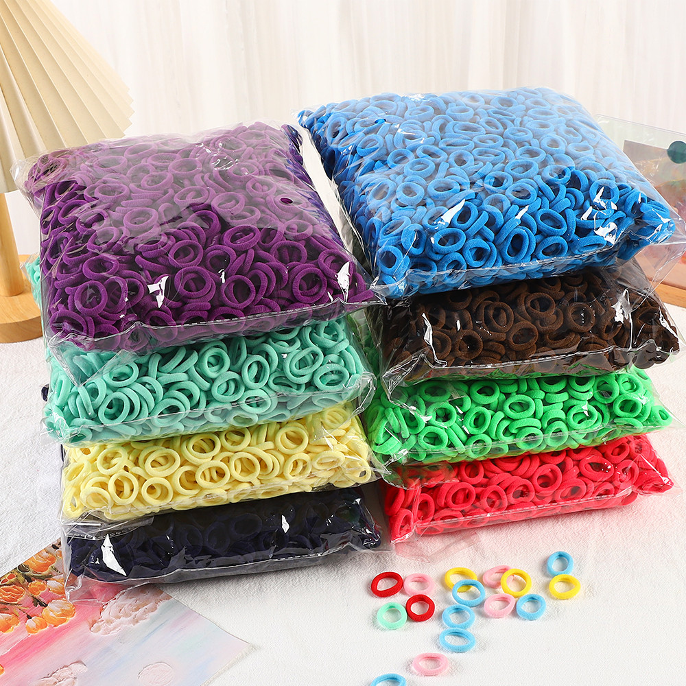 50pcs วงผมหางม้าสำหรับผู้หญิง ทำจากไนลอนยืดหยุ่น สีสันสวยงาม ขนาดกะทัดรัด สำหรับสร้างทรงผมและอุปกรณ์เสริมผม