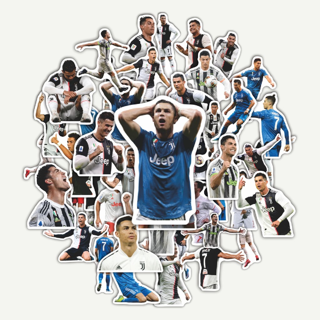 สติ๊กเกอร์แพ็ค CR7 สติ๊กเกอร์ Juventus V4 | สติ๊กเกอร์ TUMBLR | สติ๊กเกอร์แล็ปท็อปสําหรับกระเป๋าเดิน