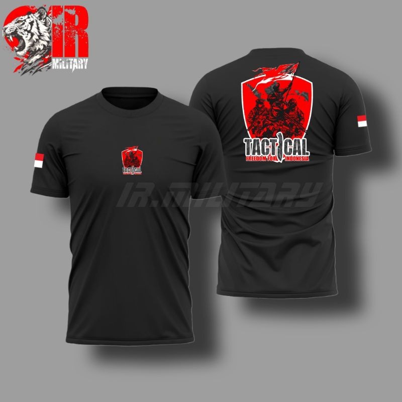 เสื้อยืดแฟชั่น Unisex มีลายกราฟิก Tactical Freedom Army Indonesia มีให้เลือกระหว่างไซส์ S ถึง 5XL