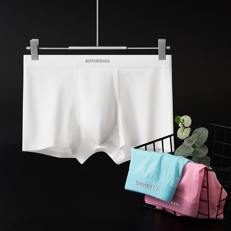 ผู้ชาย Modal Cotton Low-Waist Skinny Multicolor Boxer กีฬาฤดูร้อน Breathable Boxer กางเกง