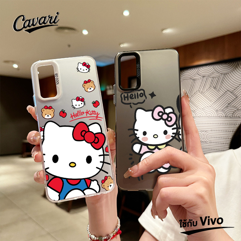 เคสโทรศัพท์ ใช้กับ Vivo Y17s Y18 Y15 Y22 Y21 Y27 Y17 Y78 Y20 Y12i Y02 Y15s Y33s Y36 Y100i Y12s เฮลโลคิตตี้แสนสุข โทรศัพท