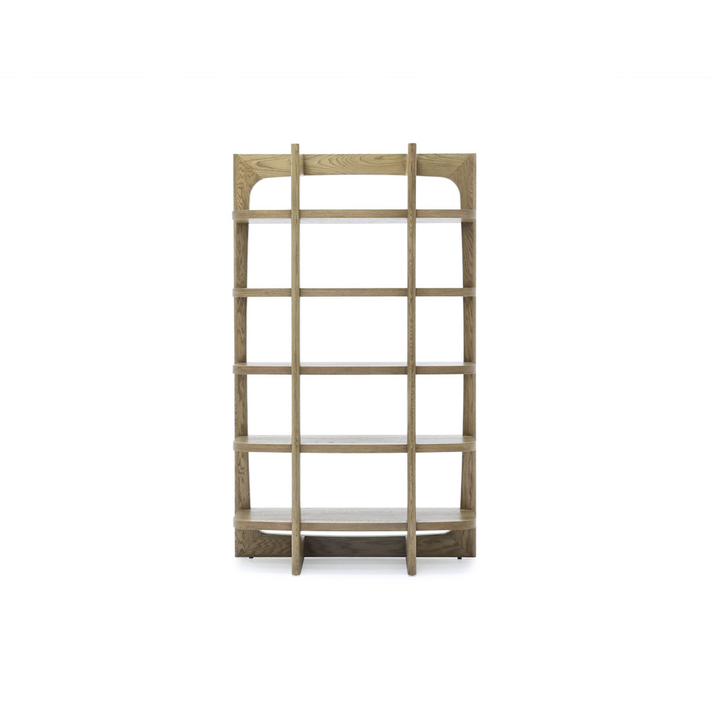 SB Design Square ชั้นวางของHAKIMA/VENEER OAK ธรรมชาติ (120x43x201 ซม.)  แบรนด์ CLICHE