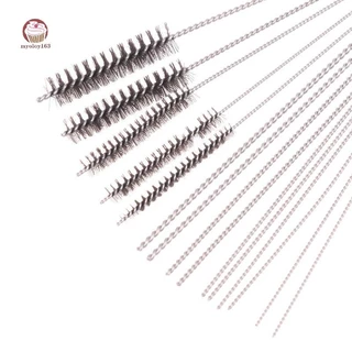 Myoloy 1 ชุดเครื่องมือทําความสะอาดคาร์บูเรเตอร์คาร์บอน Dirt Jet ลบทําความสะอาดเข็มแปรงสําหรับรถยนต์รถจักรยานยนต์ ATV เครื่องเชื่อม Carb Chainsaw TH