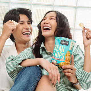 [1ซอง] BEAN CHIPS 25 กรัม ถั่ว 3 ชนิด แคลต่ำ ไม่ทอด เจ กลูเต็นฟรี De La Lita เดอลาลิต้า ขนมคลีน บีนชิปส์ ขนมคลีน