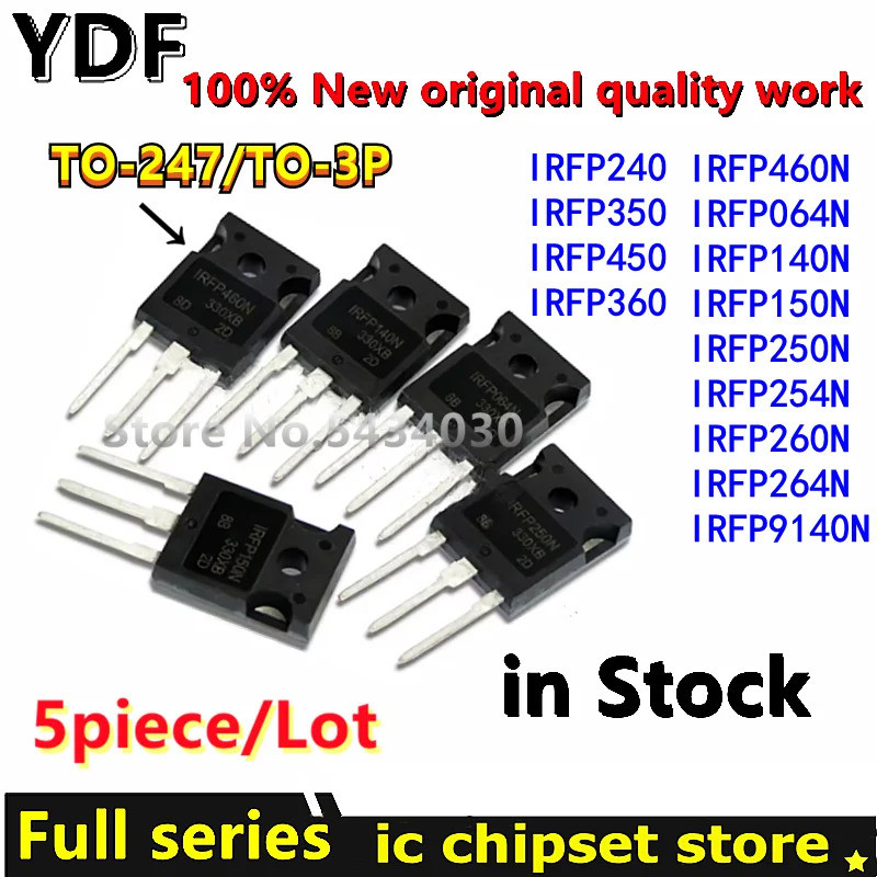 5PCS IRFP460N IRFP064N IRFP140N IRFP150N IRFP250N IRFP254N IRFP260N IRFP264N IRFP9140N IRFP240 IRFP3