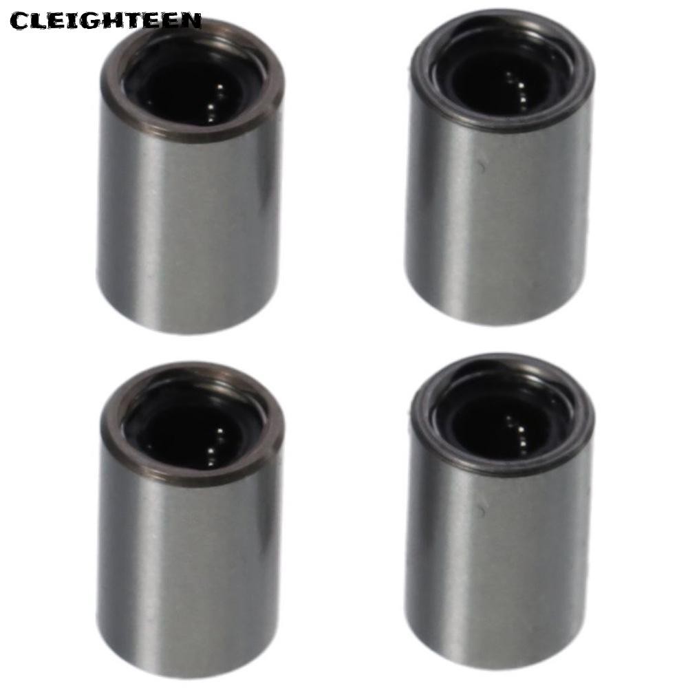 CLEIGHTEEN 4pcs LM Series Bearing, 4mm(0.16in)*8mm(0.31in)*12mm(0.47in) Bearing Steel Linear Bearing