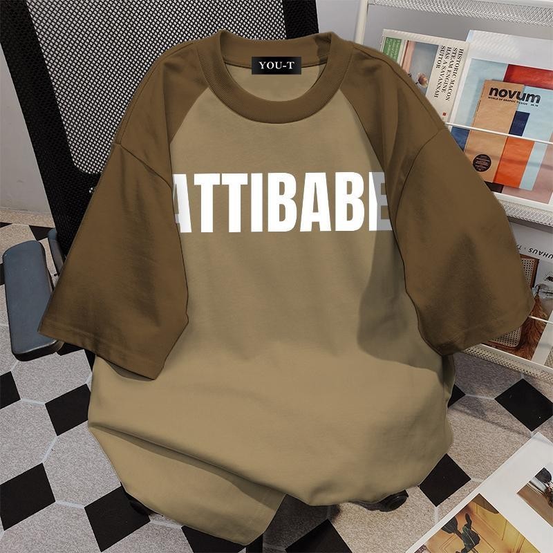 Basi  เสื้อผู้ชาย เสื้อยืด oversize สตรีท เกรดพรีเมียม โคตรนุ่ม เสื้อคอตตอน100% ไม่หดตัวลาย ลาย “ATTIBABE” – โปรปัง