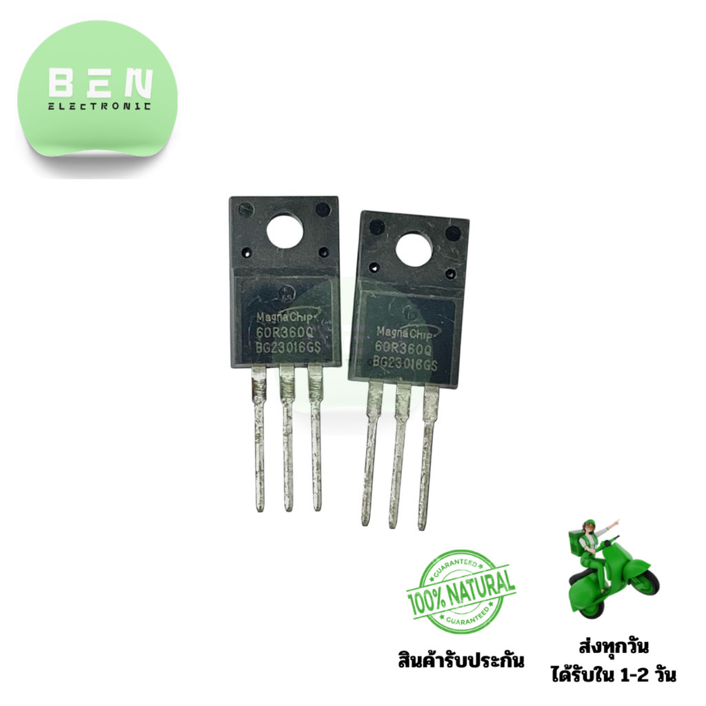 MOSFET 60R360Q N-Channel 600V 11A แบบ TO-220F เหมาะสำหรับวงจร Switching Power Supply และงานแปลงไฟฟ้า