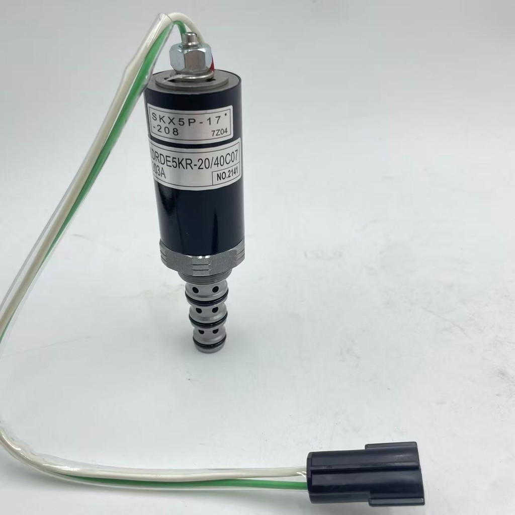SKX5P-17-208 KDRDE5KR-20 40C07-203A-109 ปั๊มไฮดรอลิกโซลินอยด์วาล์วสําหรับ Kawasaki K3V112 K3V140 K3V