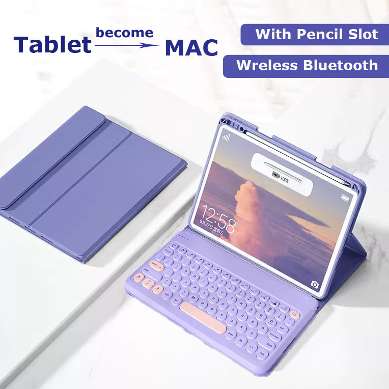 คีย์บอร์ดสําหรับ Infinix Xpad 20 Pro 12 นิ้ว 2025 Flip Stand Magnetic Bluetooth คีย์บอร์ดไร้สายสําหร