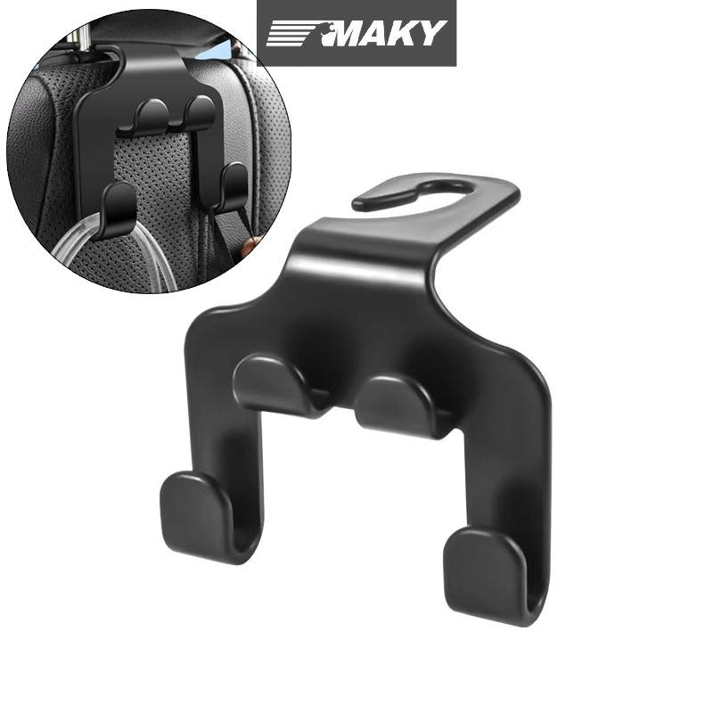 LLPH รถที่นั่ง Headrest Hook แขวนจัดเก็บ Universal สําหรับกระเป๋าถือกระเป๋า Coat Fit Universal รถสีดํา LLP
