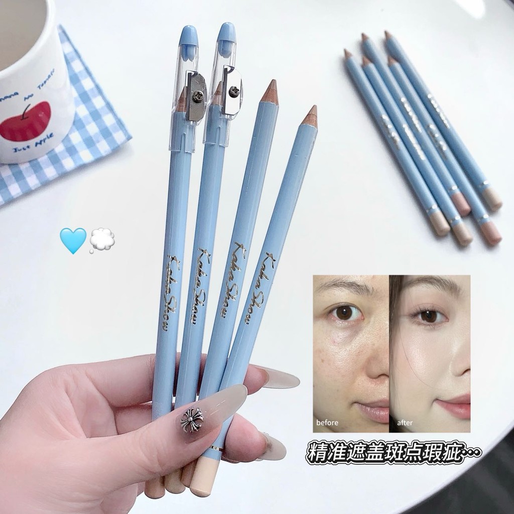 JOJO DIARY Silky กันน้ําคอนซีลเลอร์ดินสอปกปิดจุดด่างดําแท่งซ่อมแซมสิว