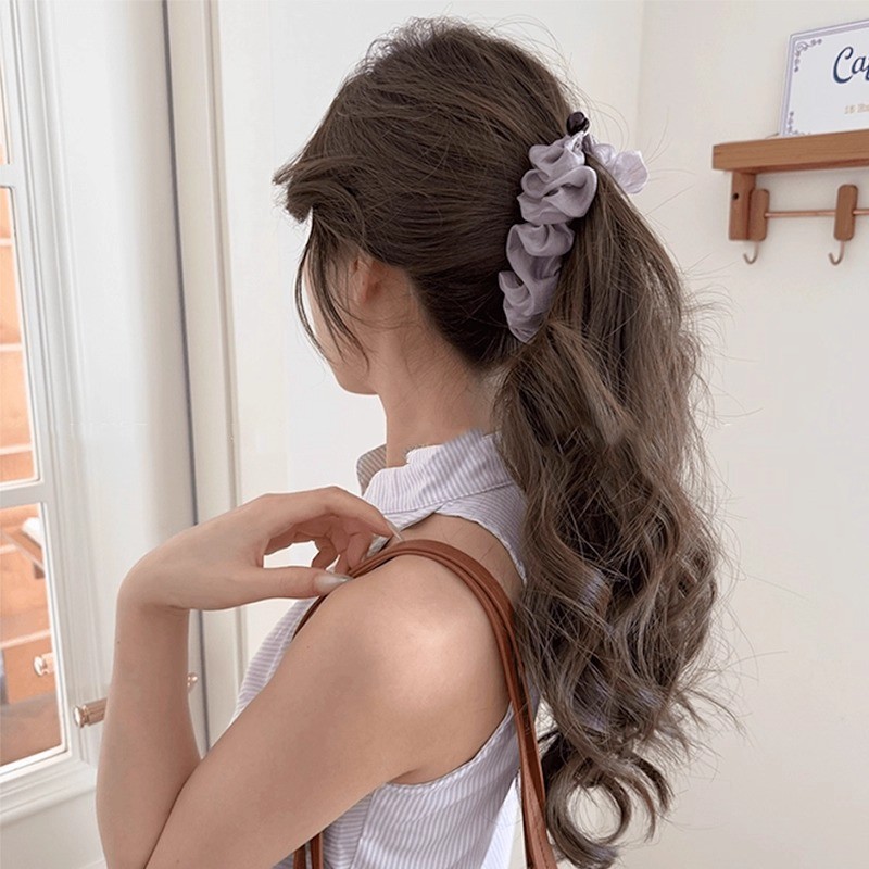 ตาข่ายจีบกล้วยขนาดใหญ่พร้อมคลิปหางม้า ออกแบบมาเพื่อยึดแน่นและใช้งานสะดวก